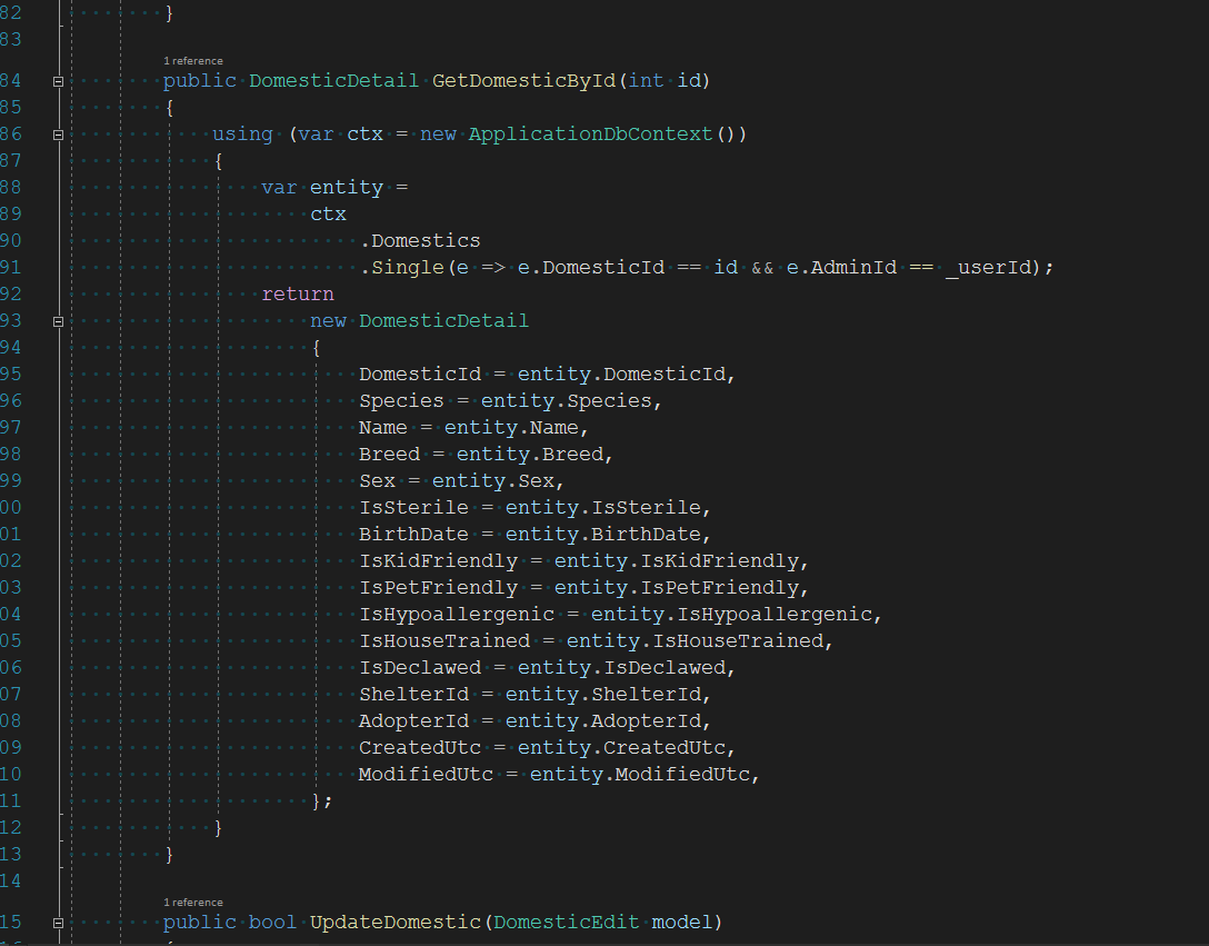 C# code using Microsoft Visual Studio 2022