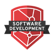 image of red badge awarded from Eleven Fifty Academy for Software Development
