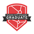 image of graduate badge awarded from Eleven Fifty Academy for Software Development